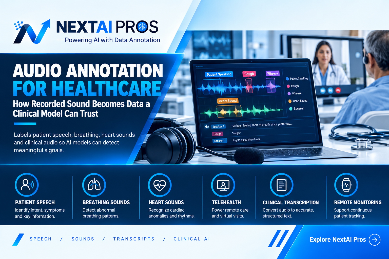 Audio Annotation for Healthcare | NextAI Pros